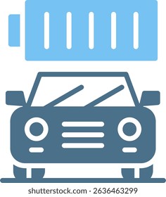 Full Battery Glyph Two Colour Icon
