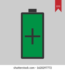 full battery graphic vector illustration, which can be used for icons, web logos, profile icons, even application logos