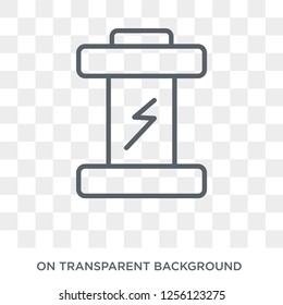 Full battery icon. Full battery design concept from  collection. Simple element vector illustration on transparent background.