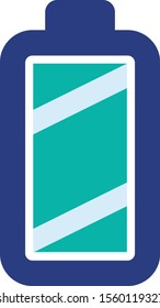 full battery  icon end vector