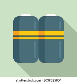 Full battery icon flat vector. Phone energy. Power lithium