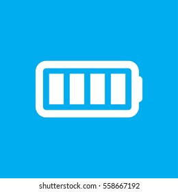 full battery icon illustration isolated vector sign symbol