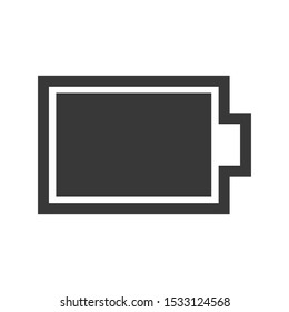 Full battery icon isolated on white background. Charger symbol modern, simple, vector, icon for website design, mobile app, ui. Vector Illustration