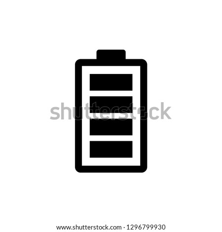 full battery icon vector