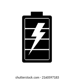 vector de icono de batería completa. objeto de iconos del indicador de carga de batería