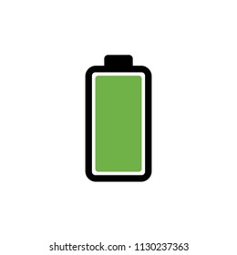 Full battery icon, vector illustration