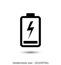 Full battery icon vector illustration