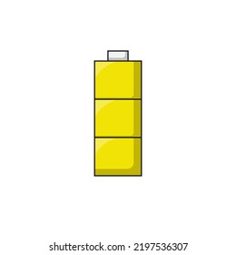 Full battery icon vector. Battery for you.