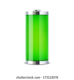Full battery indicator. Vector illustration