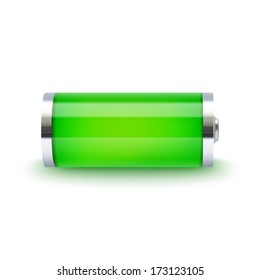 Full battery indicator. Vector illustration