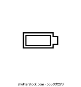 Full battery line icon