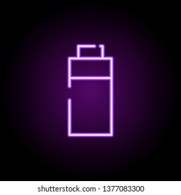 full battery neon icon. Elements of construction set. Simple icon for websites, web design, mobile app, info graphics