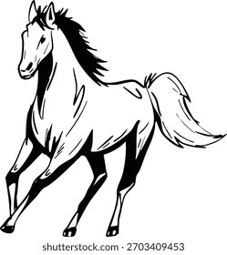 Full body horse vector image
