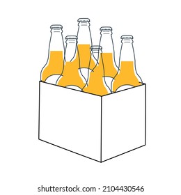 full bottle beer pack graphic
