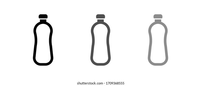 Stockillustration mit Vollflasche-Vektorillustration, flaches Design