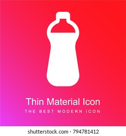 Full Bottle red and pink gradient material white icon minimal design