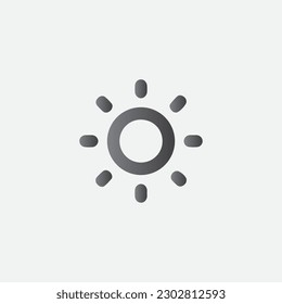Full Brightness Icon Illustration Vector Symbol