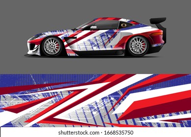  full car wrap design. abstract, bold and aggressive graphic