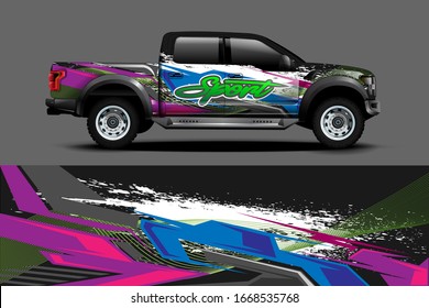  full car wrap design. abstract, bold and aggressive graphic