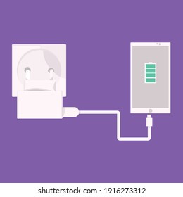 Vollbildaufladegerät für Mobiltelefone - Vektorgrafik