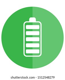 full charge baterry vector icon