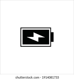 Full charge button vector solid icons EPS 10