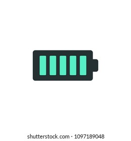 full charge icon. Element of web icon with one color for mobile concept and web apps. Isolated full charge icon can be used for web and mobile on white background