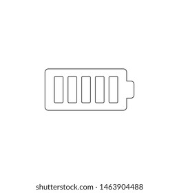 full charge icon. Element of web for mobile concept and web apps icon. Outline, thin line icon for website design and development, app development