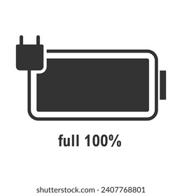 full charge icon vector illustration