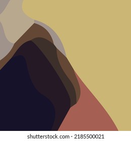 Resumen de color completo del vector de color de mezcla. Es adecuado para decoraciones caseras temáticas elegantes, como pinturas murales o marcos fotográficos sobre la mesa.