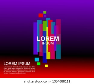 Full color abstract design