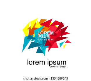 Full color abstract design