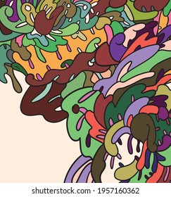 full color abstract design for templates and prints