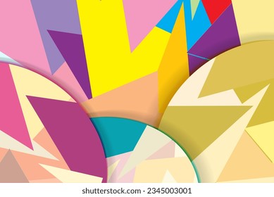 Full color abstract geometric background