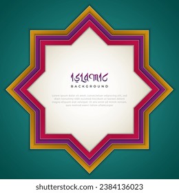 Full color abstract islamic background