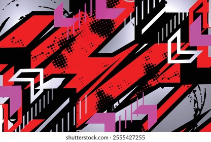 Full color abstract line racing background design vector, eps 10, 