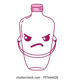 full color angry mason jar kawaii with wire handle
