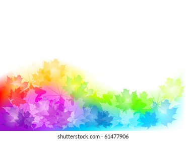 full color background of autumn