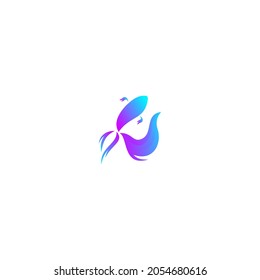 Full Color Betta Fish Logo Design Inspiration