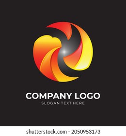 full color circular eagle symbol