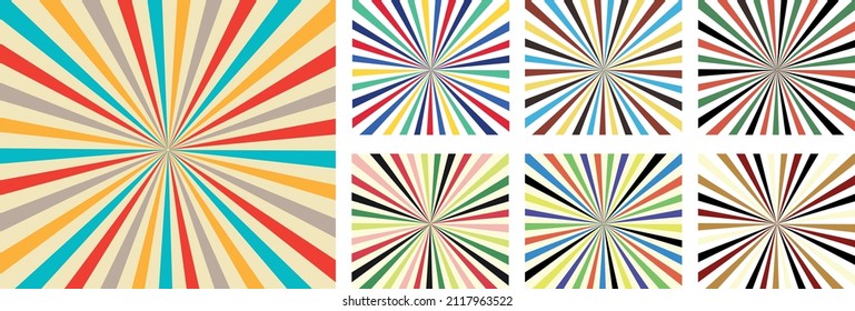 Full color circus vintage set.