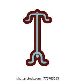 full color coat rack object to clothes hanger