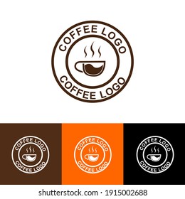 full color coffee logo design. logo design for cafe
