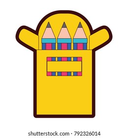 full color colored pencils object school education