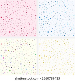 Full color confetti shape magical holiday frame