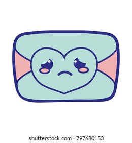 full color crying love card kawaii cartoon