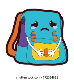 full color crying and tender bag object kawaii