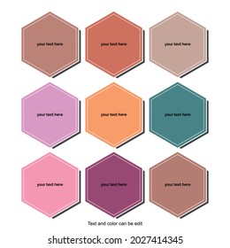 Full color custom hexagon for your notes