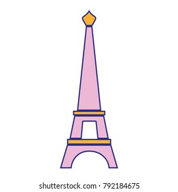 full color eiffel tower paris journey vacation