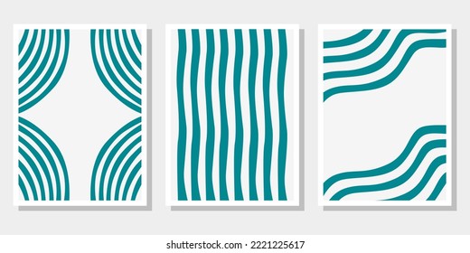 Abstrakte Kollektion mit vollfarbigem Flachbild